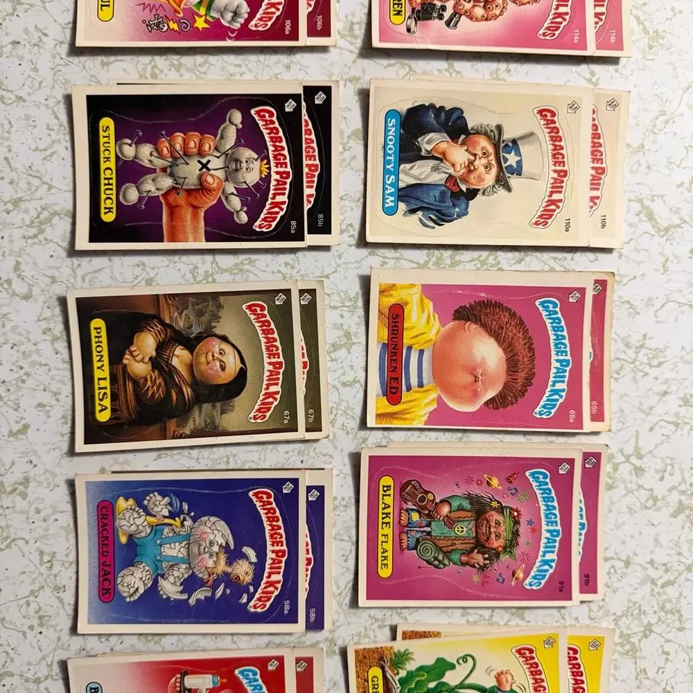 Vintage 1985–1986 Garbage Pail Kids Card Lot – Original Topps – 50+ Cards